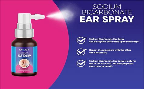 Sodium Bicarbonate Ear Drops Softens Ear Wax And Eases 5w/v