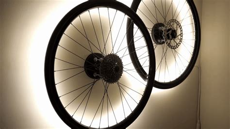 bicycle wheel light fixture