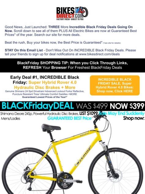 bicycles black friday sale