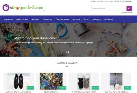 bidding sites online auctions shopgoodwill