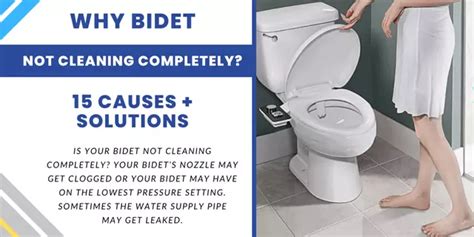 Bidet Not Cleaning Well