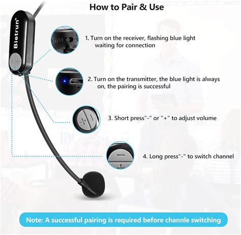 Bietrun Wireless Headset Setup