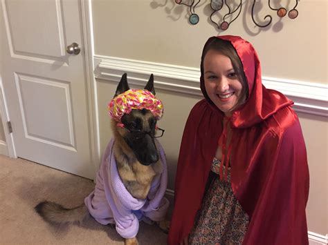 Little Red Riding Hood, Grandma and Big Bad Wolf Dogs Costume Unique