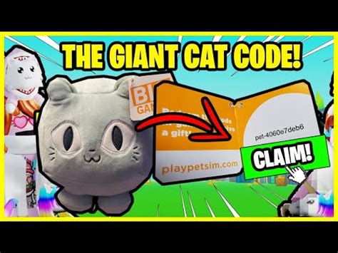 Pet Simulator Codes Giant Cat / I GOT THE BIG CAT FOR FREE! Pet
