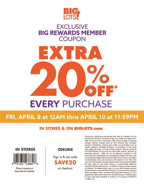 Finding Big Lots Coupon In Store