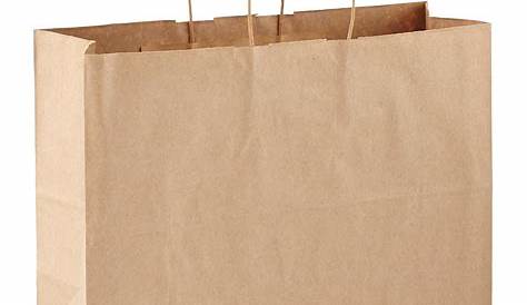 Factory Wholesale 120gsm Flat Paper Handles Brown Craft Paper Bag