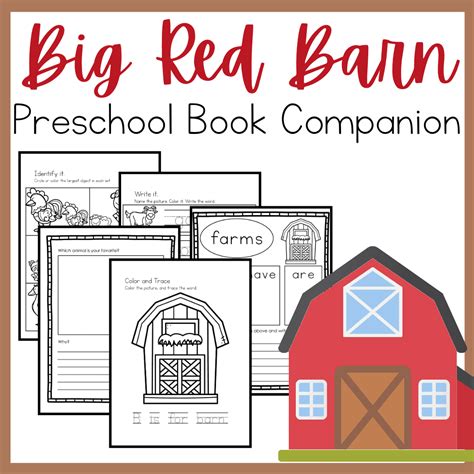 FREE Big Red Barn PreKK Printable Blessed Beyond A Doubt