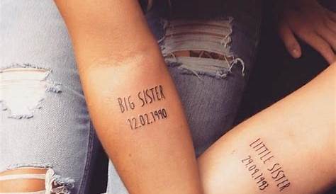65 Matching Sister Tattoo Designs To Get Your Feelings Inked | Idées de