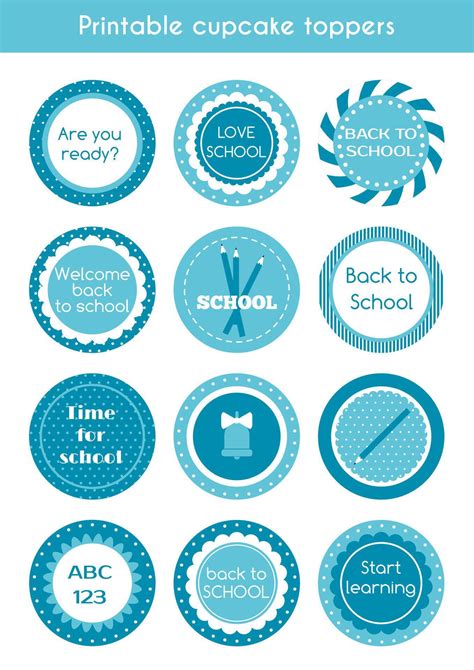 Big Back To School Printable Labels