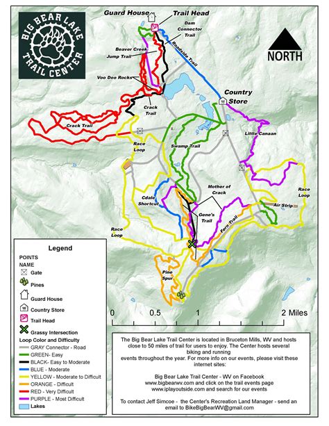 big bear mountain bike trail map