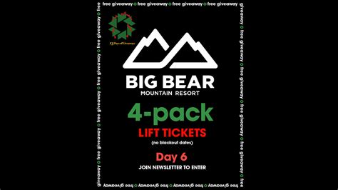 big bear mountain resort lift tickets