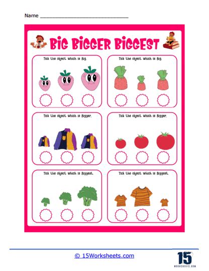 Big Bigger Biggest Printables