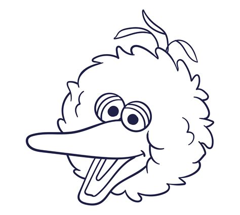 Big Bird Printable Face