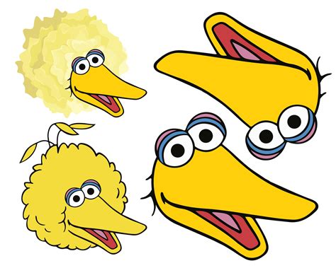 Big Bird Printable Template