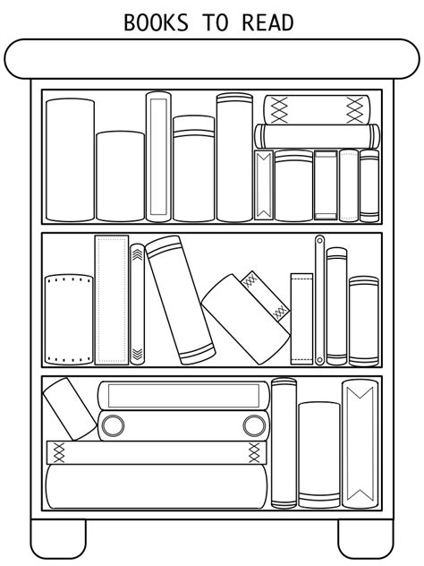 Big Bookshelf Printable Paper