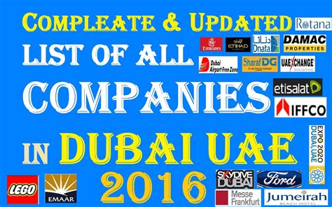 big companies in dubai list