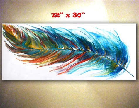 Big Feather Canvas Art