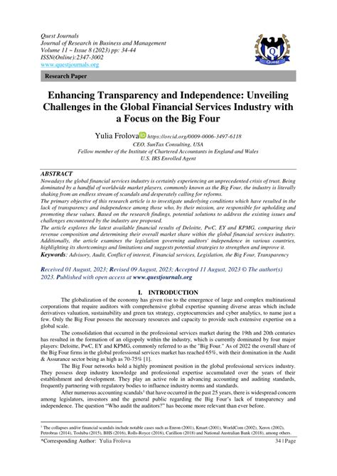 big four transparency