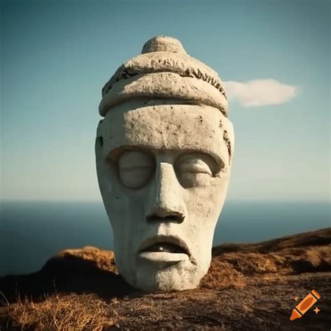 Big Head Stone Statues