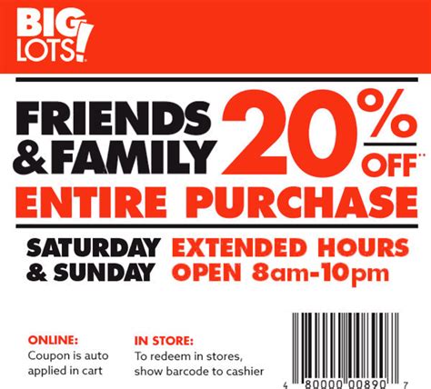 Big Lots Online Discount Code