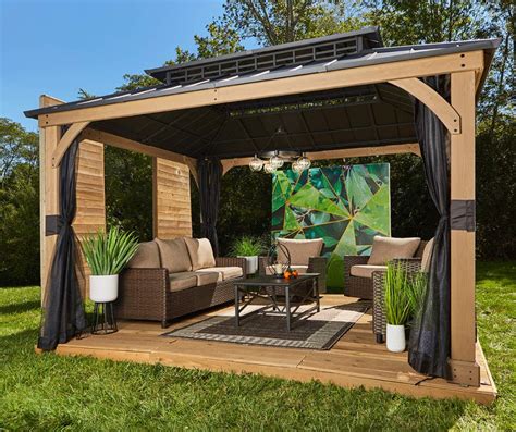 Wilson & Fisher Tan Pop Up Canopy with Netting, (11' x 11') Big Lots
