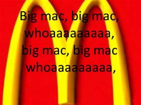 big mac big mac big mac song