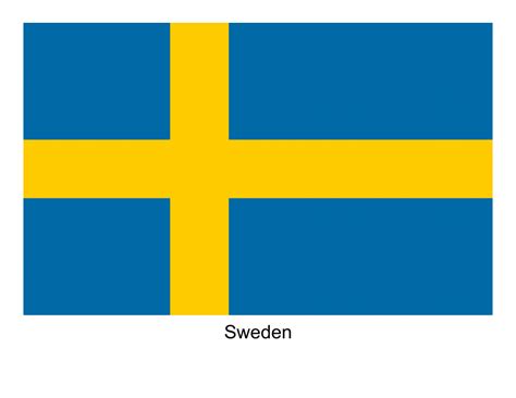 Big Printable Sweden Flag