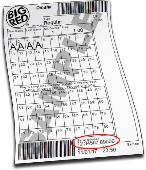 big red keno check ticket
