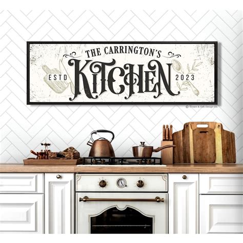 Big Rustic Kitchen Sign