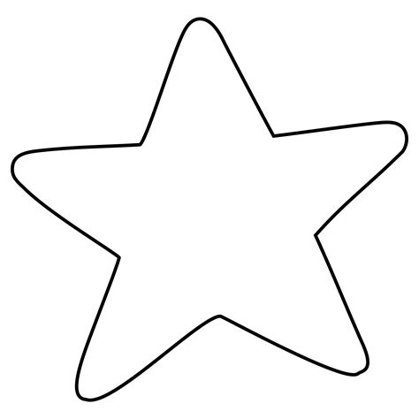 Big Star Outline Printable