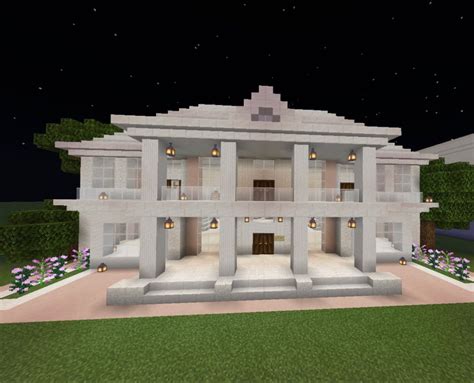 Big White Minecraft House