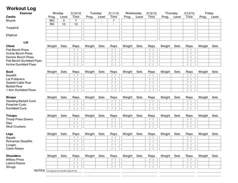 Bigger Faster Stronger Printable Workout