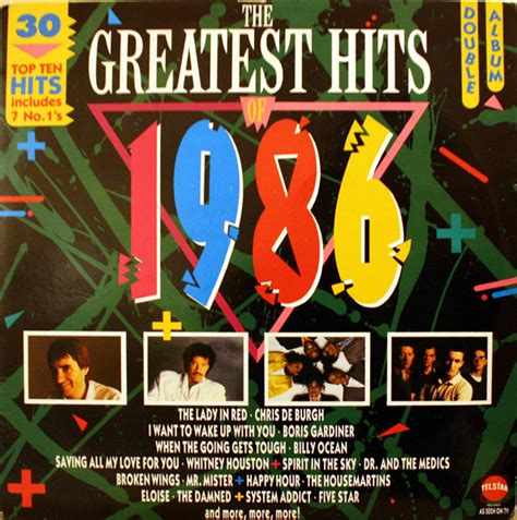 biggest hits of 1986