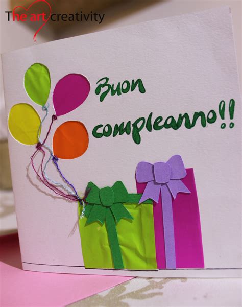 biglietti auguri compleanno fai da te tutorial