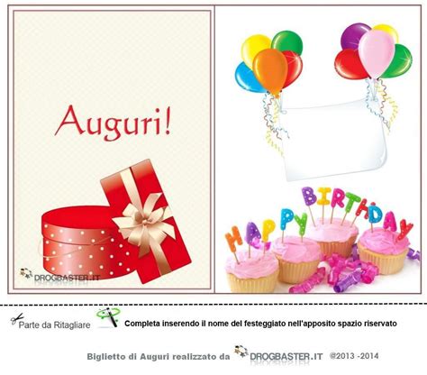 biglietto auguri compleanno online