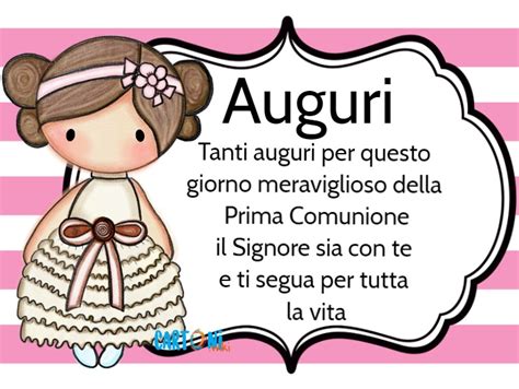 biglietto frasi prima comunione auguri