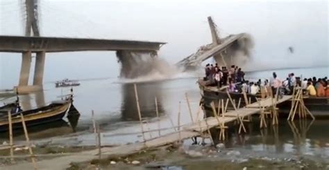bihar bridge collapse bbc news