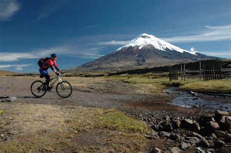biking down cotopaxi volcano