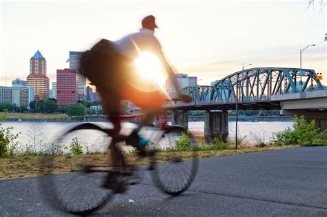 biking in Portland