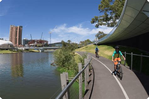 Biking through adelaide