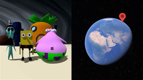 Bikini Bottom Google Earth