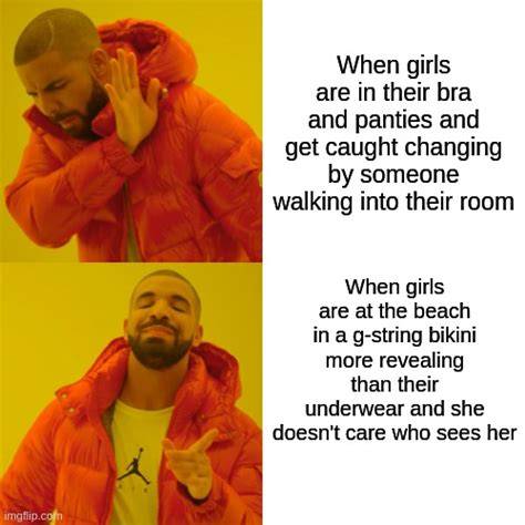 Women's Logic Bikini Underwear No Problem OMG! Don't Look! Logic Meme