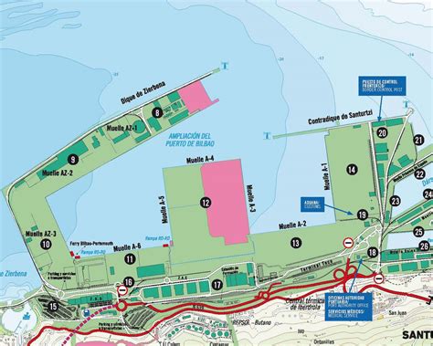 bilbao ferry port map