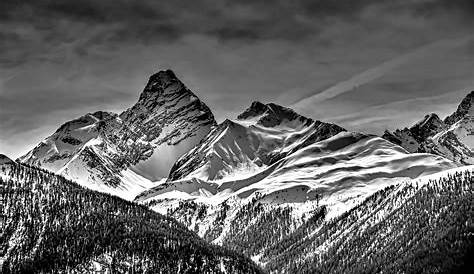 Berge, schwarz weiß in Bunt Foto & Bild | landschaft, berge, gipfel und