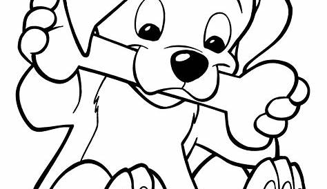 ausmalbilder-hunde-dekoking-com-1 | Dibujos faciles de perros, Dibujos
