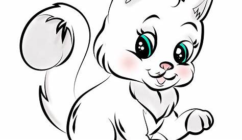 How to draw a cute kitten 🐈 süßes Kätzchen zeichnen 🐱Dibujar un lindo