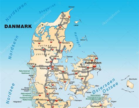 Political Map of Denmark Nations Online Project