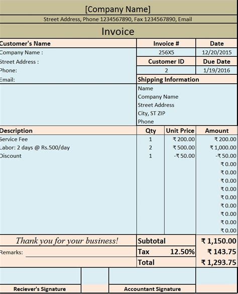 5 Excel Billing Tips