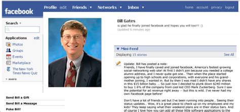 bill gates facebook page