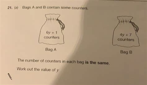 Bill Has Some Counters In A Bag